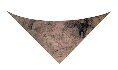 Allegory of the Lyrical - Study for the Ceiling Triangle of the Municipal Theater by Eliseu Visconti